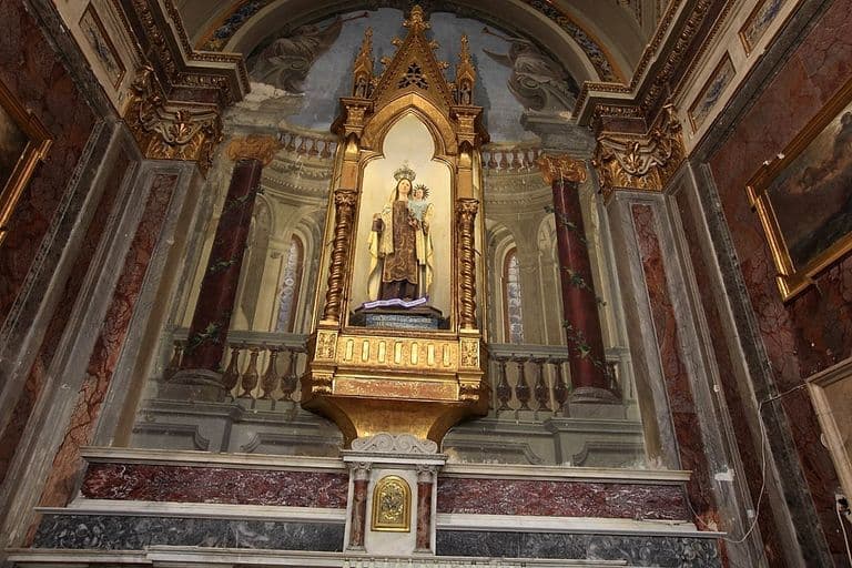 Dipinto conservato in una navata laterale della Cattedrale